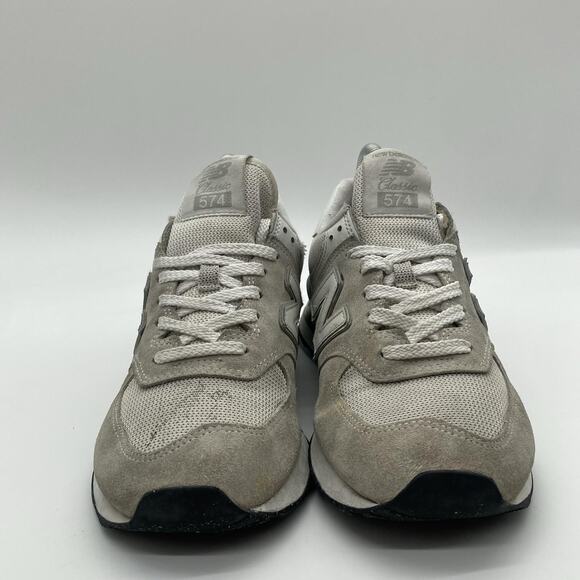 Womens Size 8 New Balance 574 Core Pack Nimbus Cloud White Beige Shoes WL574EVW - Picture 2 of 9